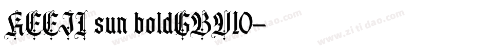 REEJI sun boldGBV10字体转换